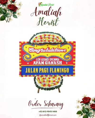 Bunga Papan Congratulation di Pijor Koling